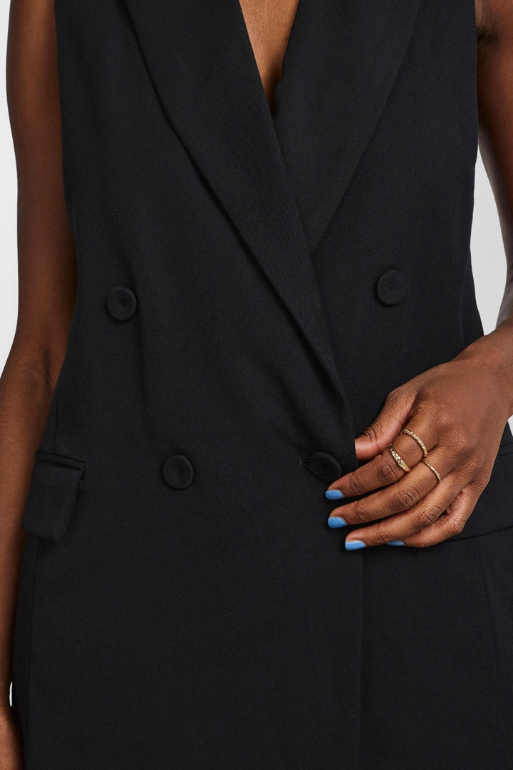 Y.A.S - Yasloui Sl Waistcoat - Black Veste 