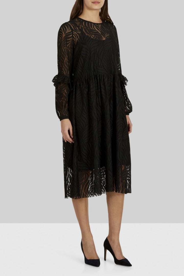 Y.A.S - Yaslucianna Ls Long Lace Dress - Black Kjoler 