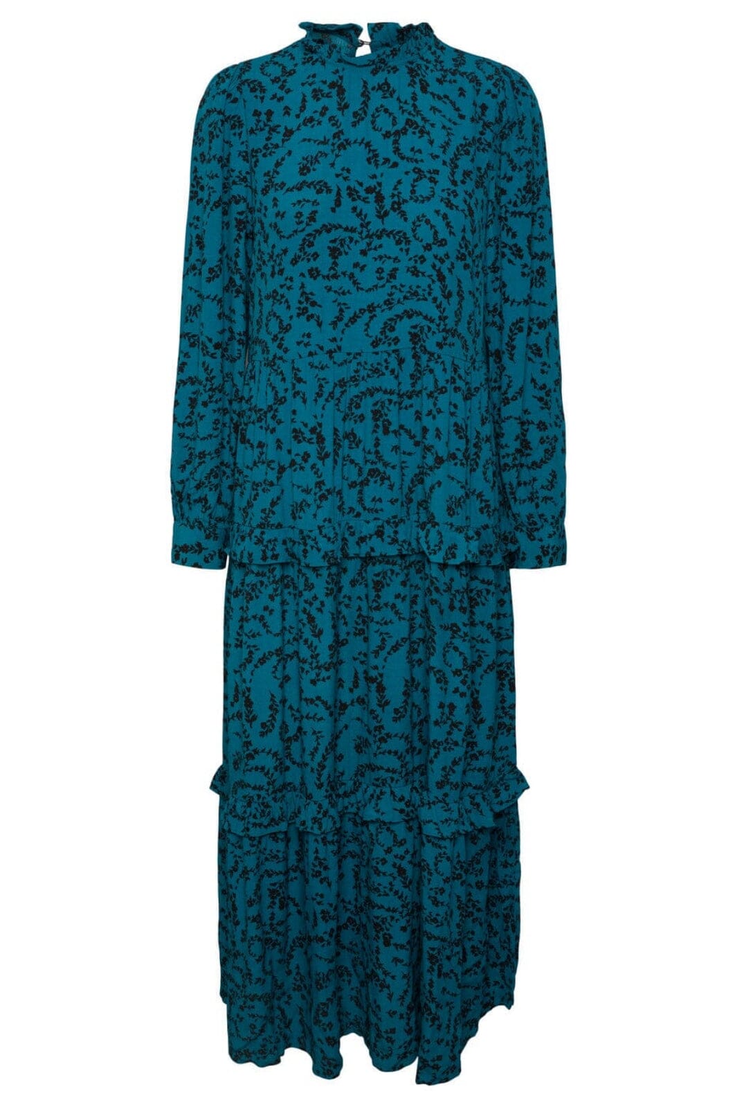 Y.A.S - Yasminua Ls Long Dress S. - Deep Lake Minua print Kjoler 