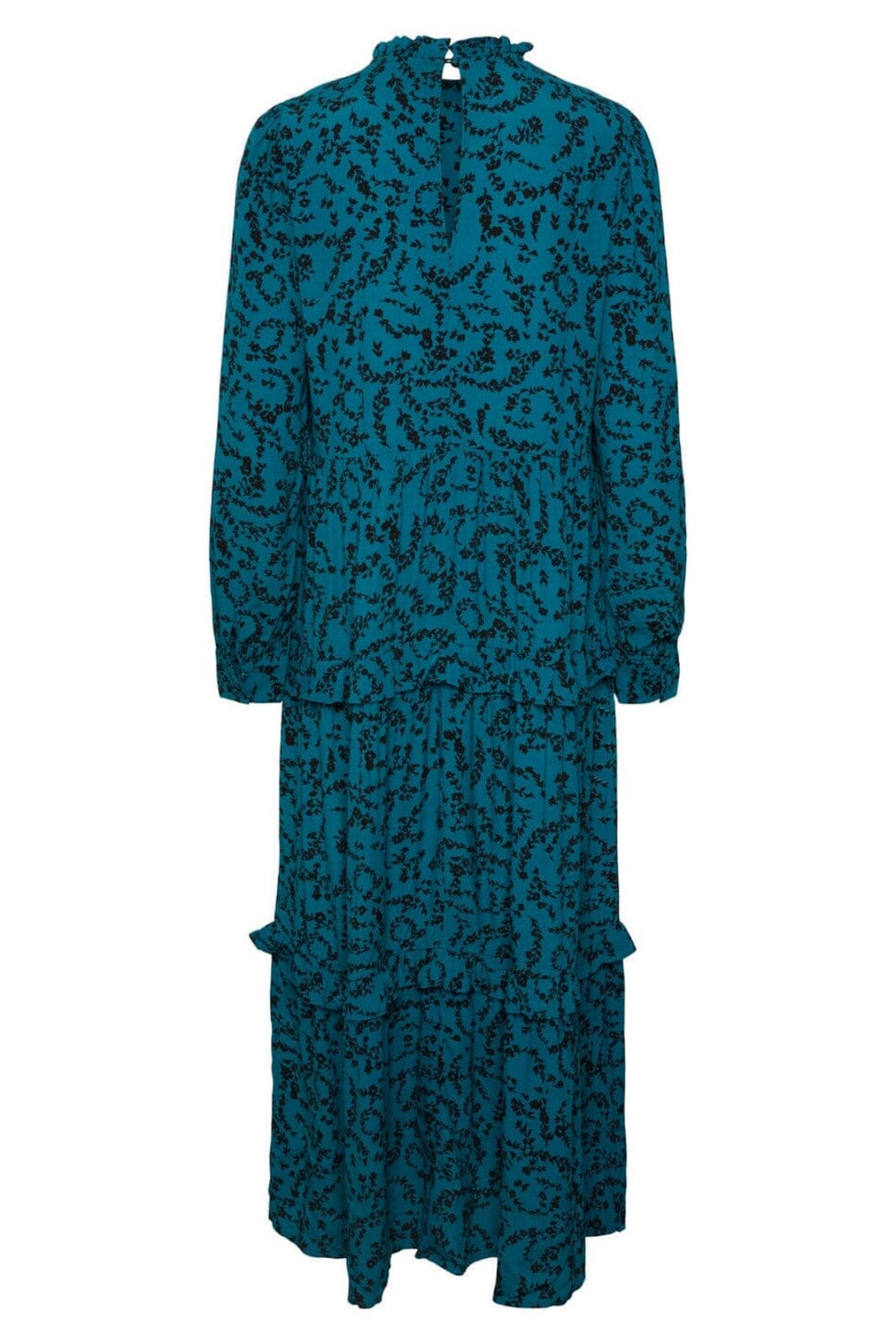 Y.A.S - Yasminua Ls Long Dress S. - Deep Lake Minua print Kjoler 