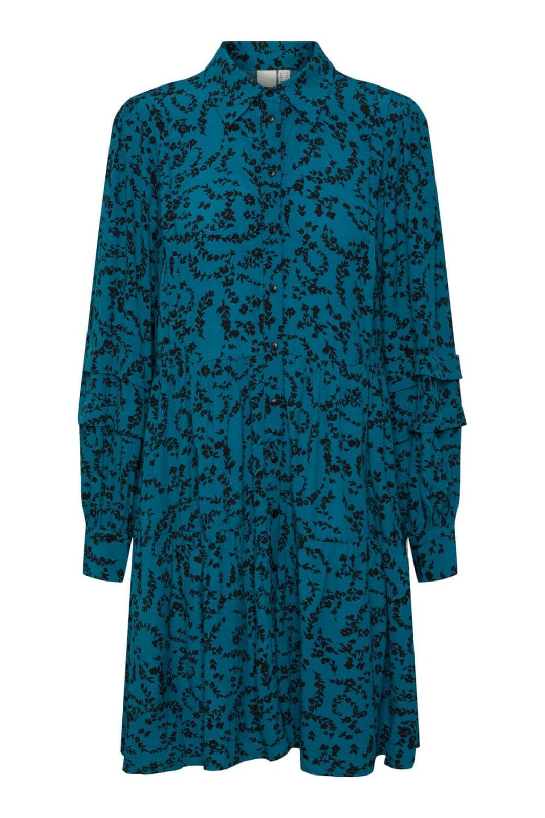 Y.A.S - Yasminua Ls Shirt Dress S. - Deep Lake Minua print Kjoler 