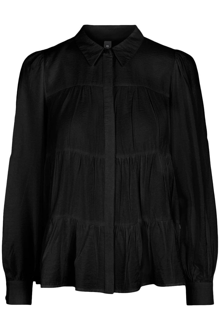 Y.A.S - Yaspala Ls Shirt S. - Black Bluser 