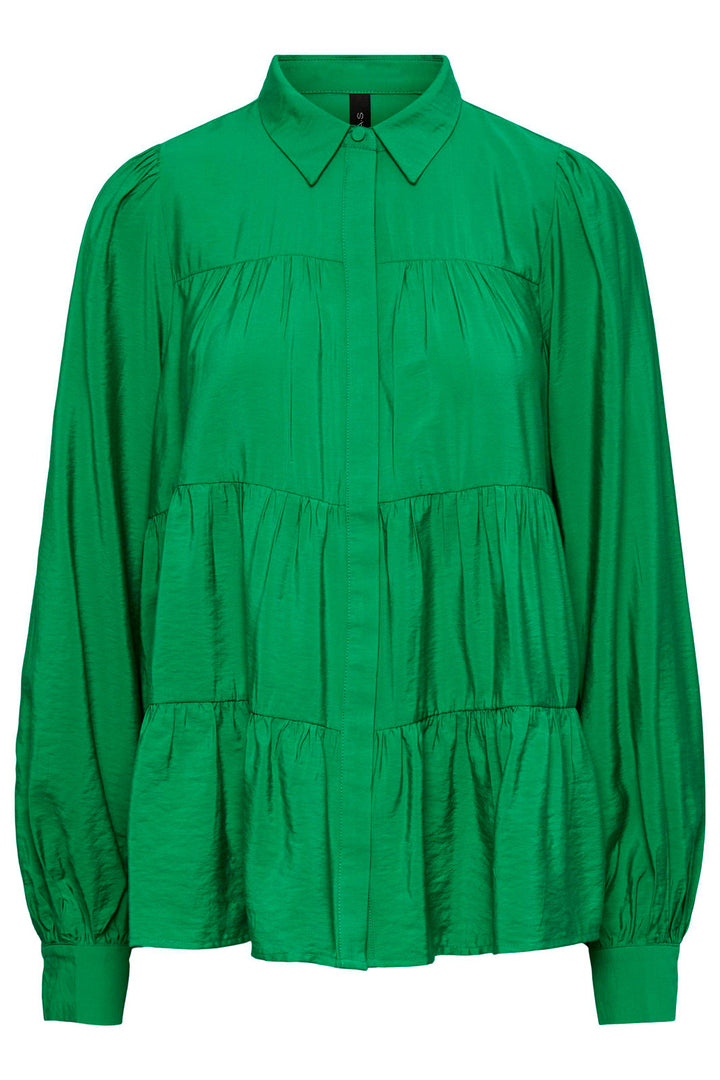 Y.A.S - Yaspala Ls Shirt S. - Fern Green Bluser 