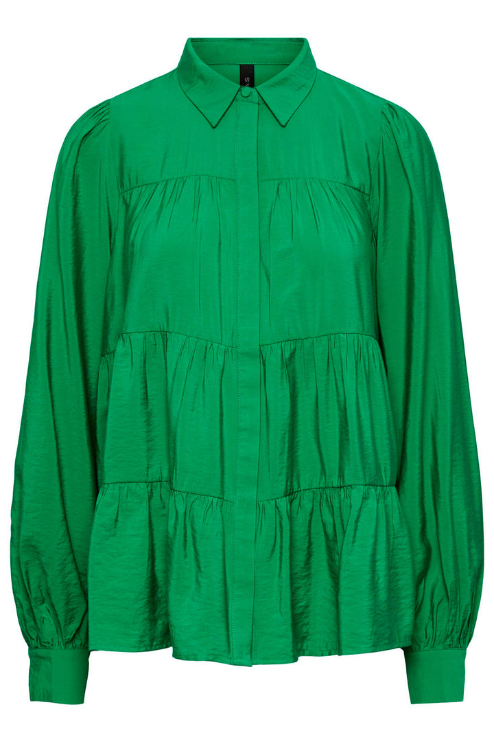 Y.A.S - Yaspala Ls Shirt S. - Fern Green Bluser 