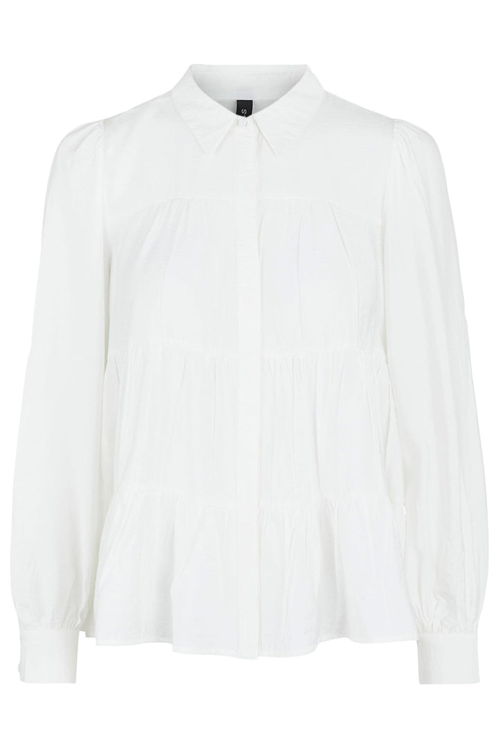 Y.A.S - YasPala Ls Shirt S. - Star White Skjorter 