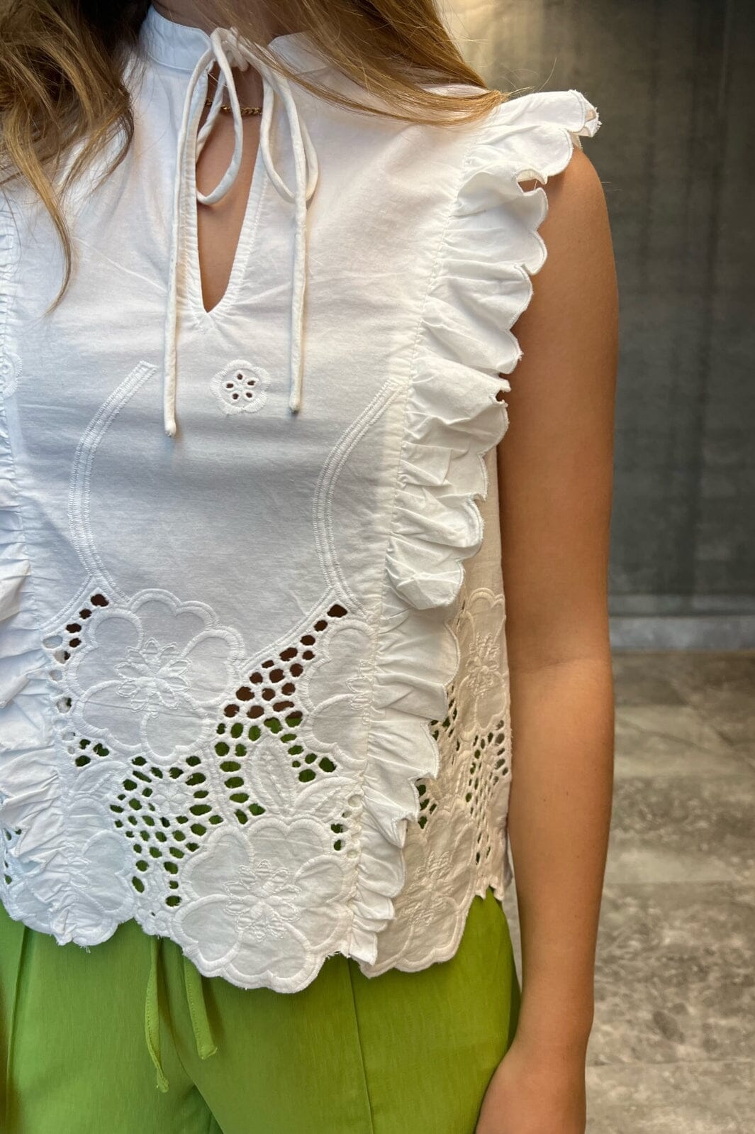 Y.A.S - Yassandra Sl Top S. - 4319117 Bright White Toppe 