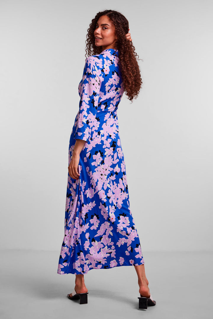 Y.A.S - Yassavanna Long Shirt Dress S. - Dazzling Blue - Dala Print Kjoler 