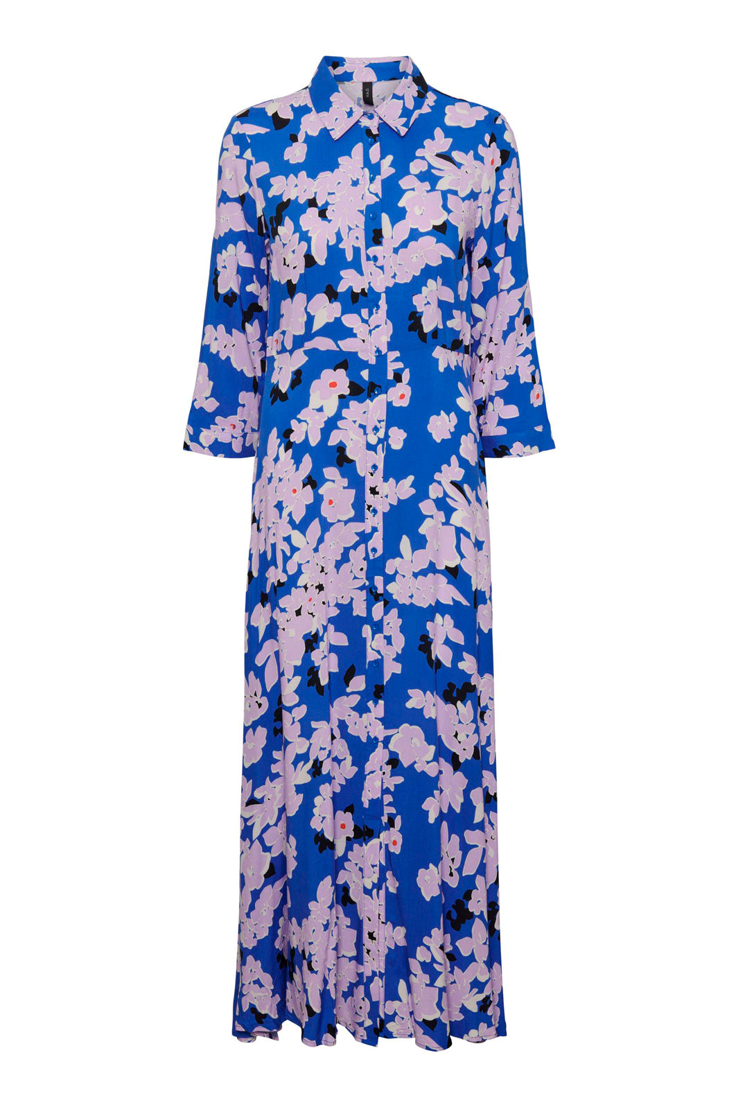Y.A.S - Yassavanna Long Shirt Dress S. - Dazzling Blue - Dala Print Kjoler 