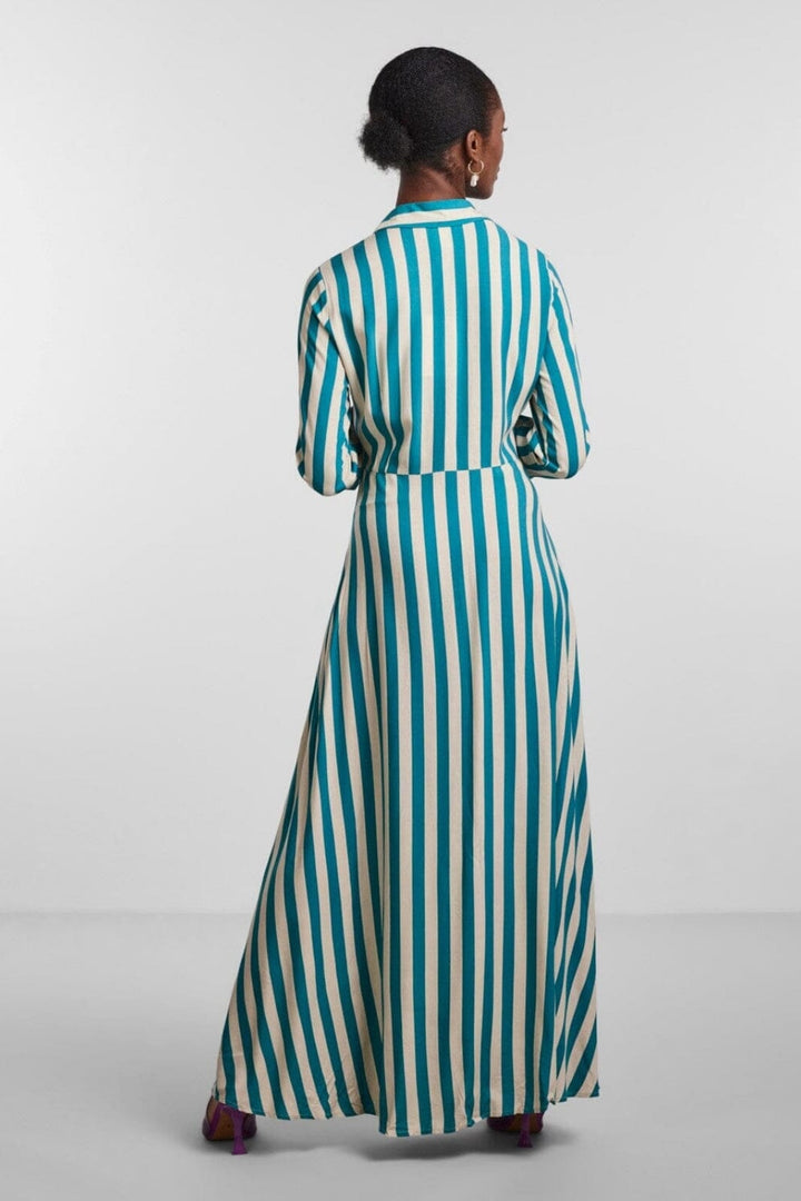 Y.A.S - Yassavanna Long Shirt Dress S. - Deep Lake CEMENT Kjoler 