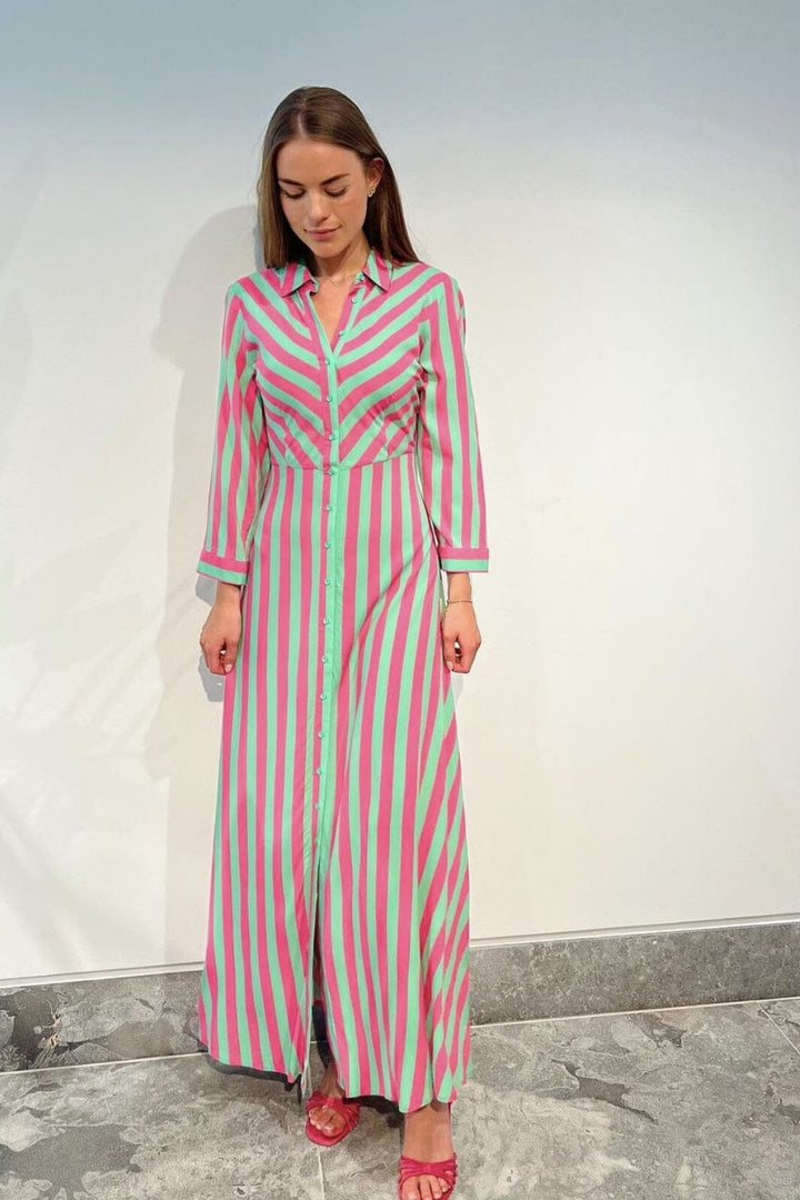Y.A.S - Yassavanna Long Shirt Dress S. - Katydid AZELIA PINK Kjoler 