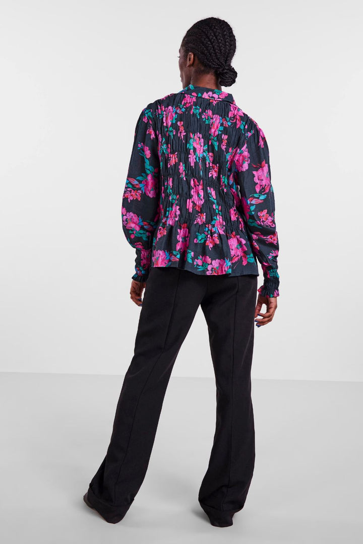 Y.A.S - Yasscura Ls Shirt S. - Black - Scura Print Skjorter 