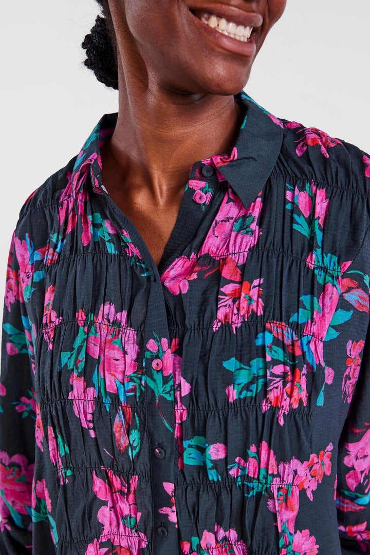 Y.A.S - Yasscura Ls Shirt S. - Black - Scura Print Skjorter 