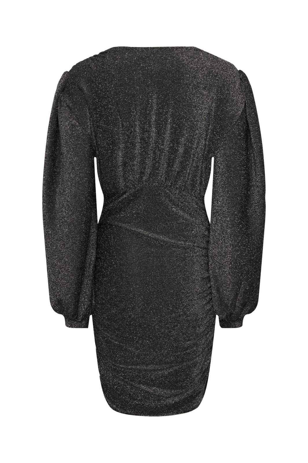 Y.A.S, Yastikka Ls Glitter Dress Show, Black SILVER GLITTER