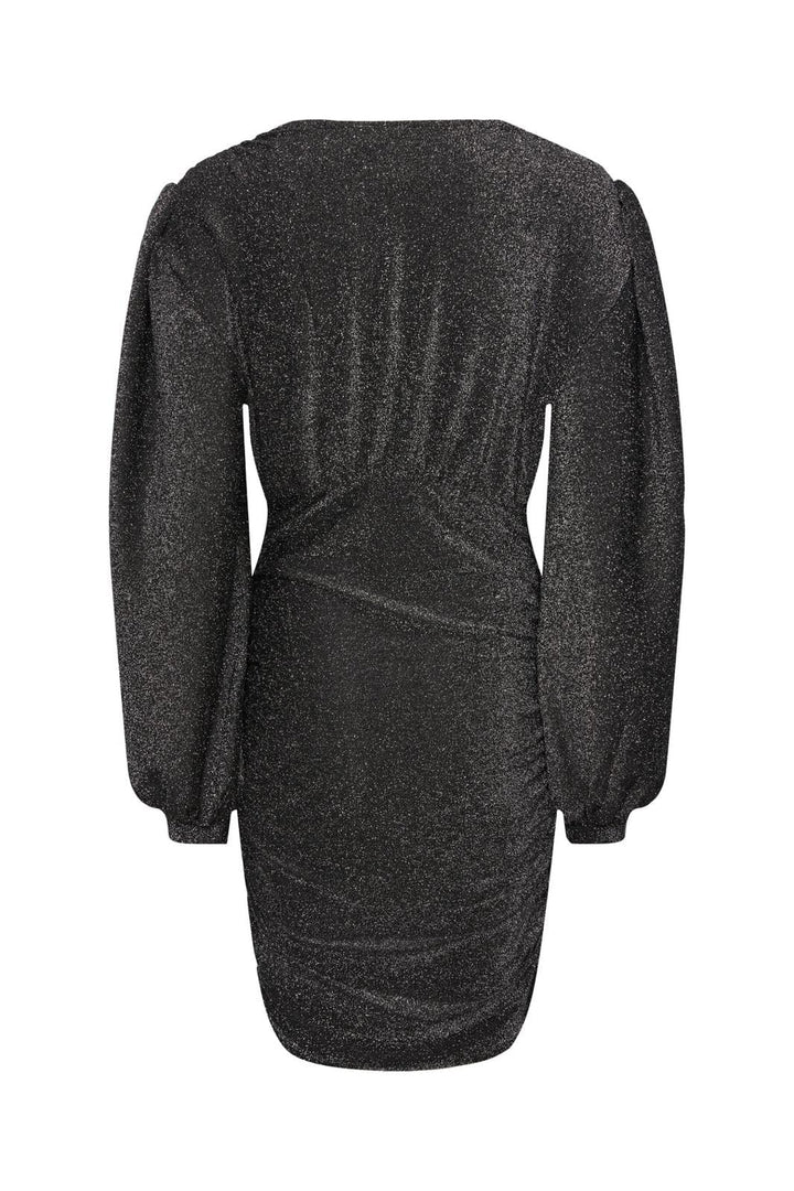 Y.A.S, Yastikka Ls Glitter Dress Show, Black SILVER GLITTER