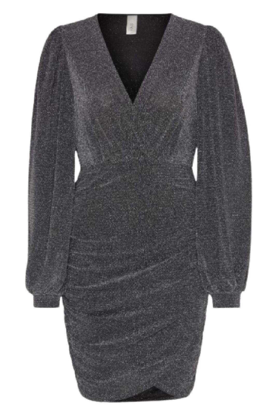 Y.A.S - Yastikka Ls Glitter Dress Show - 4380576 Black Silver Glitter Kjoler 